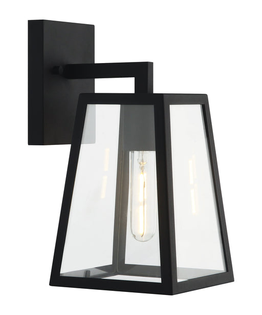 Denzil 6" Outdoor Wall Lantern in Matte Black