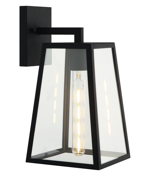 Denzil 7" Outdoor Wall Lantern in Matte Black