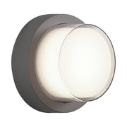 Syvana 7" LED Outdoor Wall Sconce in Grey