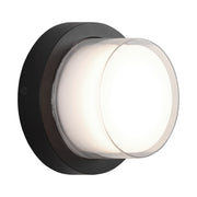 Syvana 7" LED Outdoor Wall Sconce in Matte Black