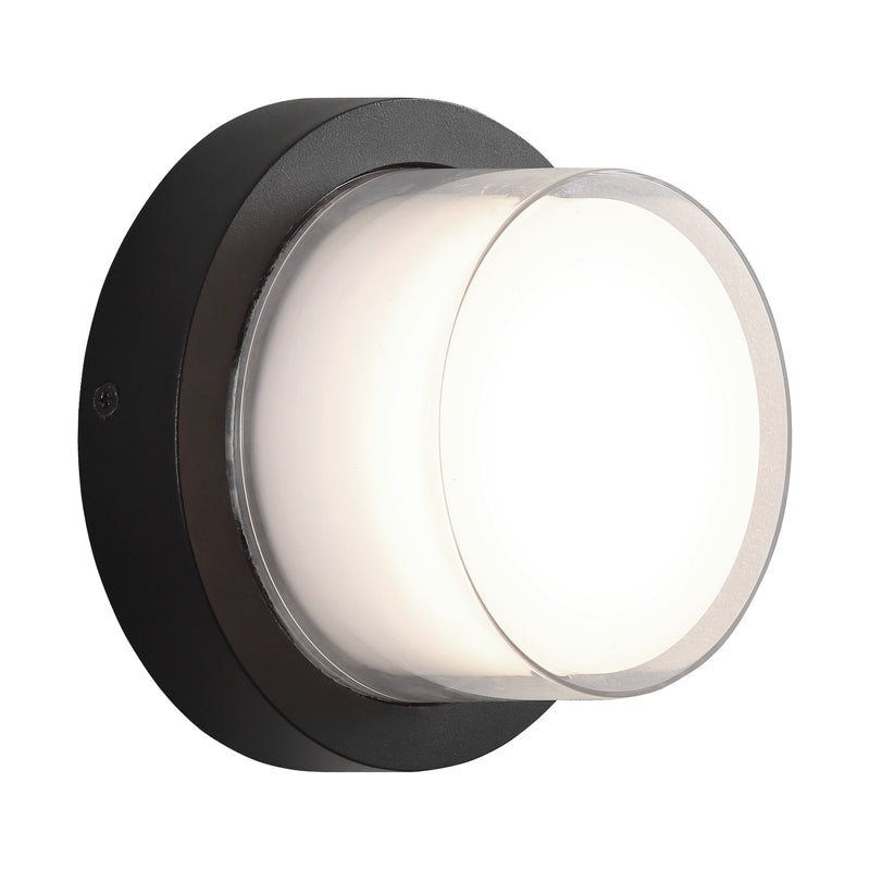 Syvana 7" LED Outdoor Wall Sconce in Matte Black