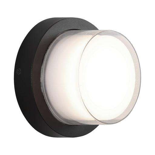 Syvana 7" LED Outdoor Wall Sconce in Matte Black