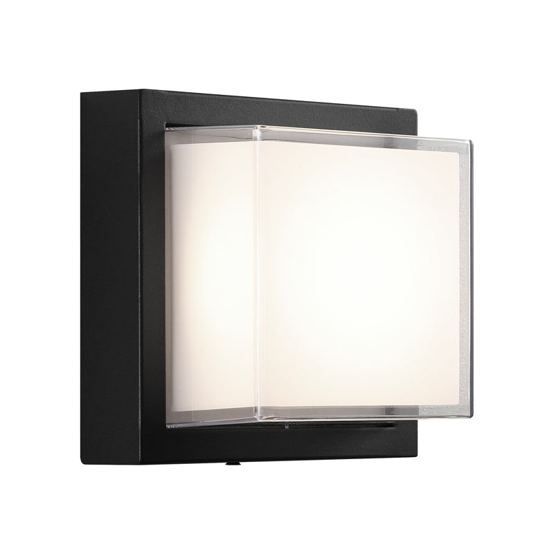 Syvana 6" LED Outdoor Wall Sconce in Matte Black