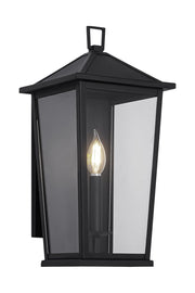 Ingress Outdoor Wall Lantern in Matte Black
