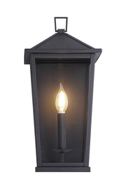Ingress Outdoor Wall Lantern in Matte Black