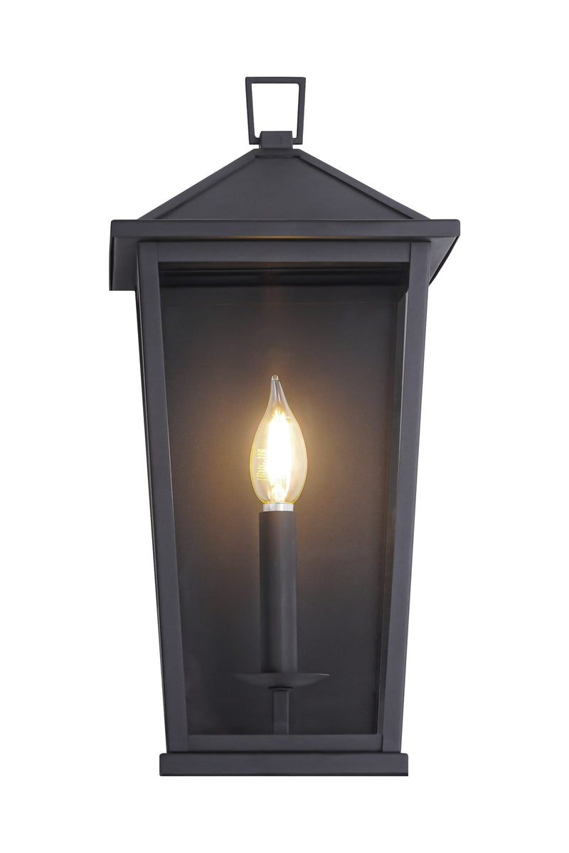 Ingress Outdoor Wall Lantern in Matte Black