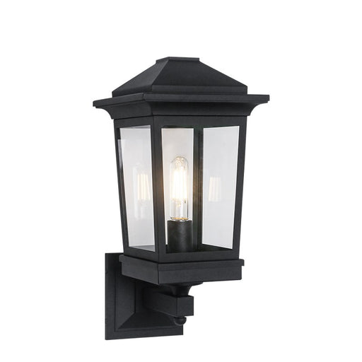 Ardenno Outdoor Wall Lantern in Matte Black