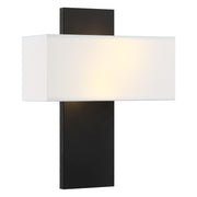 Stafford 11" 2-Light Wall Sconce in Matte Black