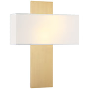 Stafford 14" 2-Light Wall Sconce in Aged Gold Brass