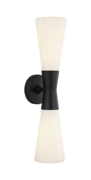 Jameson 21" 2-Light Wall Sconce in Matte Black