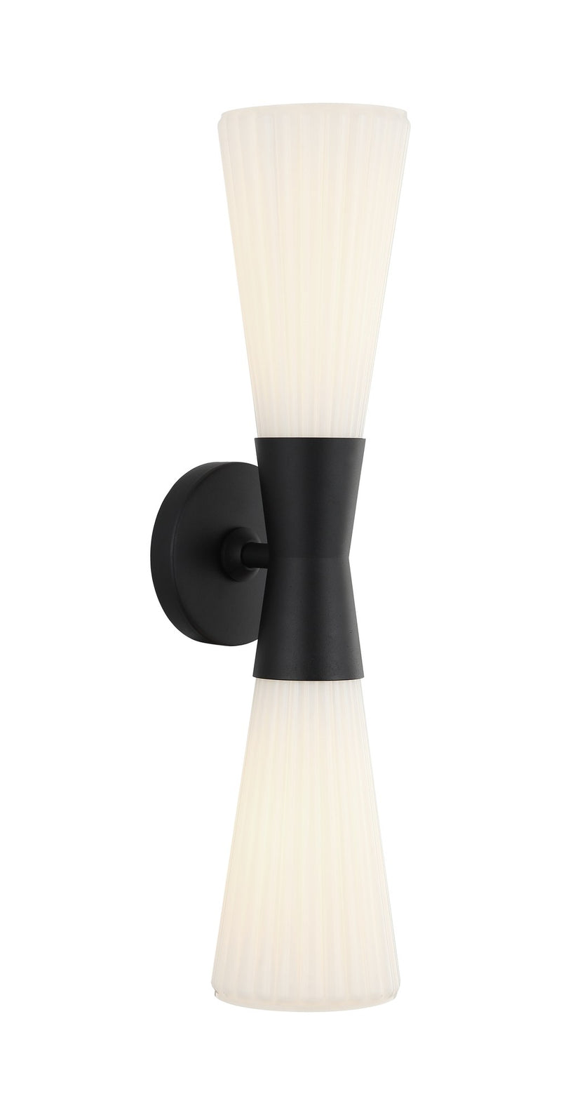 Jameson 21" 2-Light Wall Sconce in Matte Black