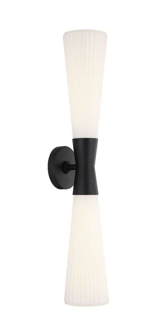 Jameson 28" 2-Light Wall Sconce in Matte Black