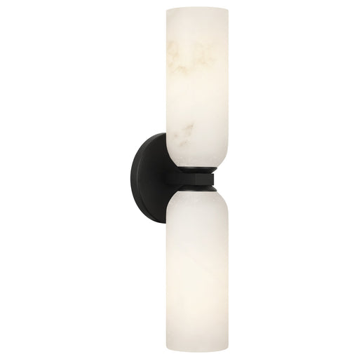 Jules 2-Light Wall Sconce in Matte Black