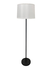 Sawyer 63" Floor Lamp in Black/Satin Nickel