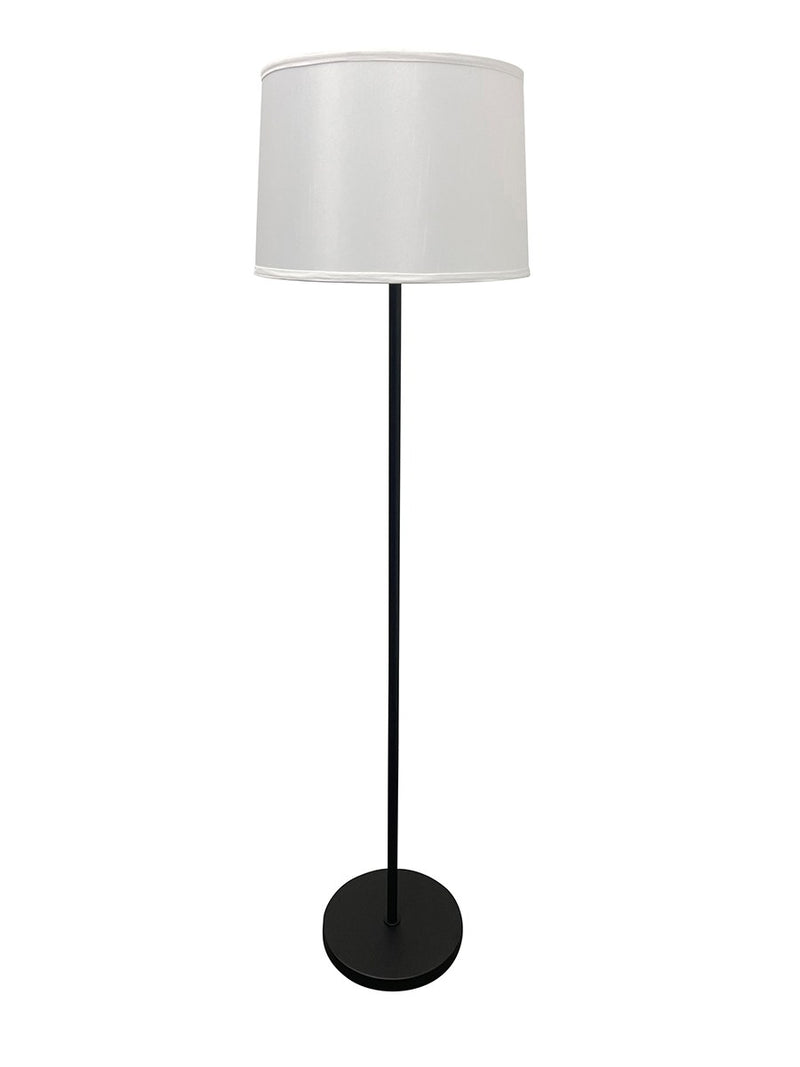 Sawyer 63" Floor Lamp in Black/Satin Nickel