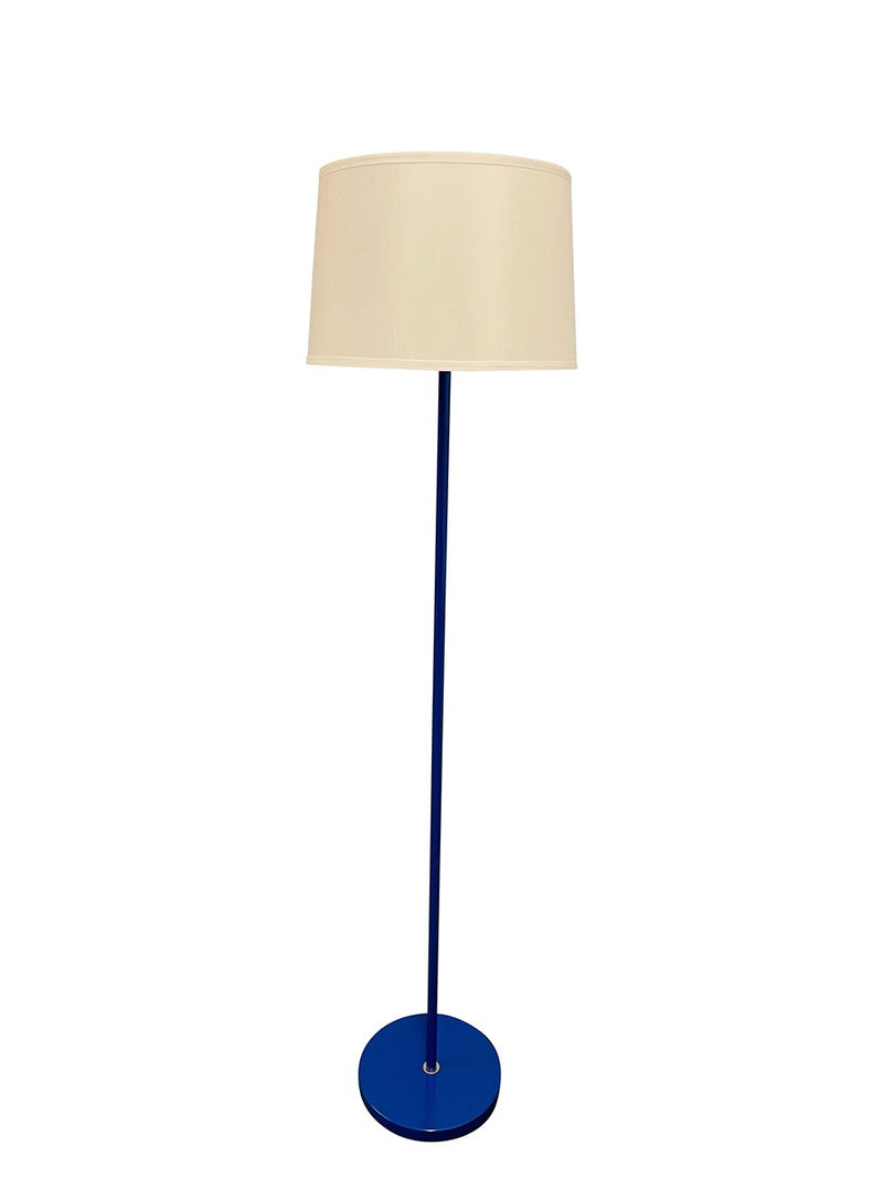 Sawyer 63" Floor Lamp in Colbalt/Satin Nickel