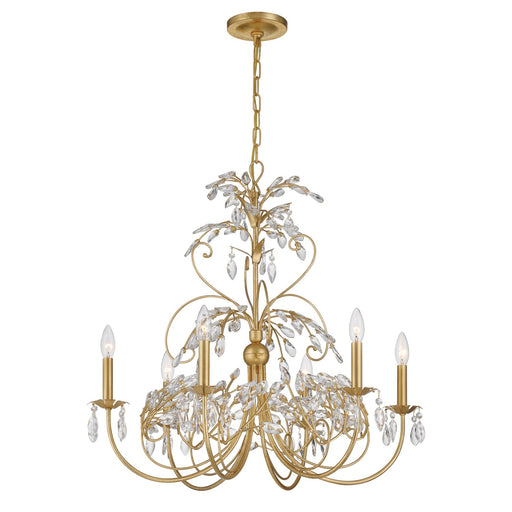 Sadie 6 Light 29" Chandelier in Antique Gold