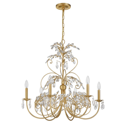 Sadie 6 Light 29" Chandelier in Antique Gold