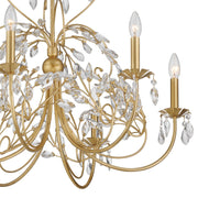 Sadie 6 Light 29" Chandelier in Antique Gold