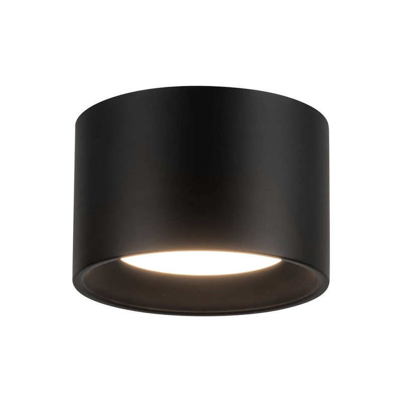 Uma 5" Semi-Flush Mount in Black