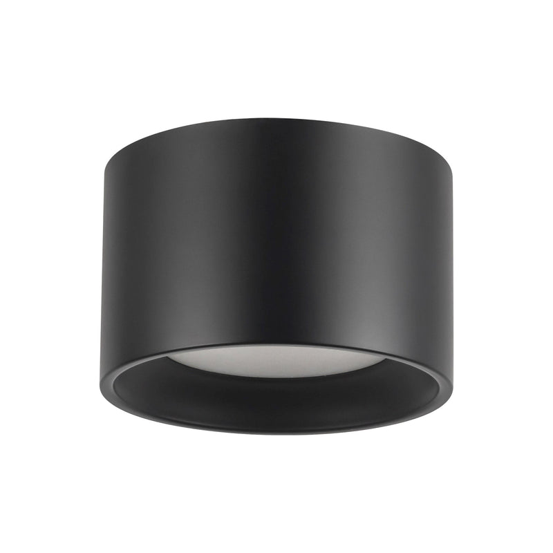 Uma 5" Semi-Flush Mount in Black