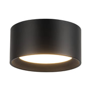 Uma 7" Short Semi-Flush Mount in Black