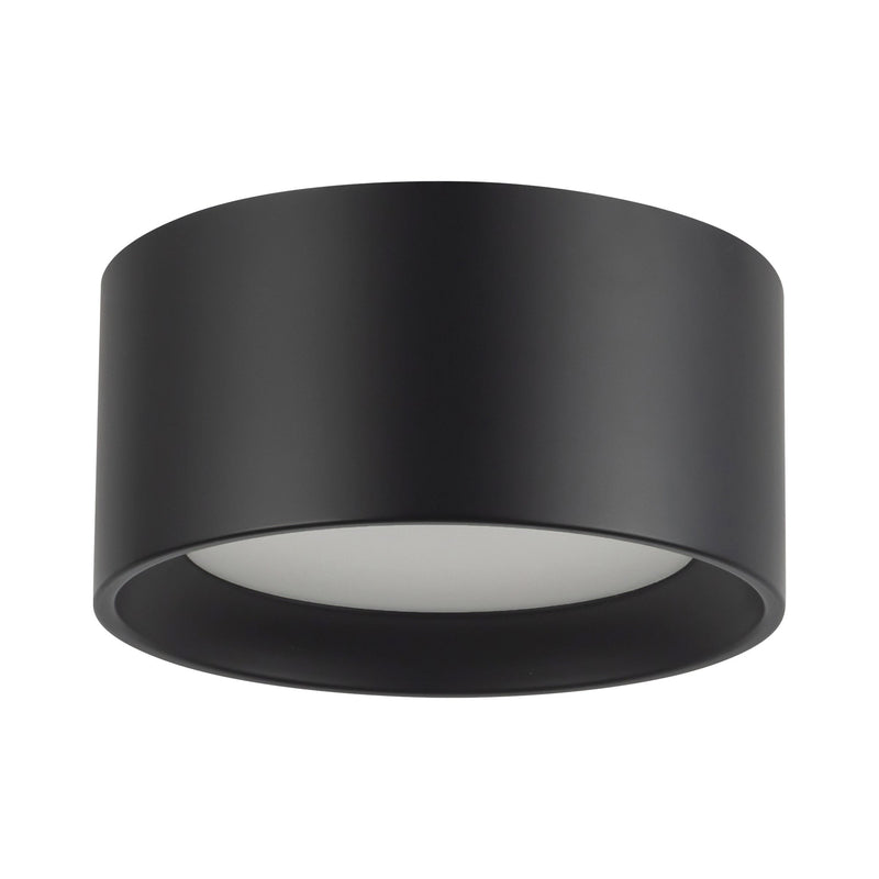 Uma 7" Short Semi-Flush Mount in Black