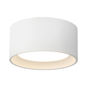 Uma 7" Short Semi-Flush Mount in White