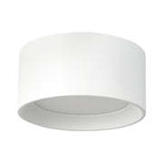 Uma 7" Short Semi-Flush Mount in White