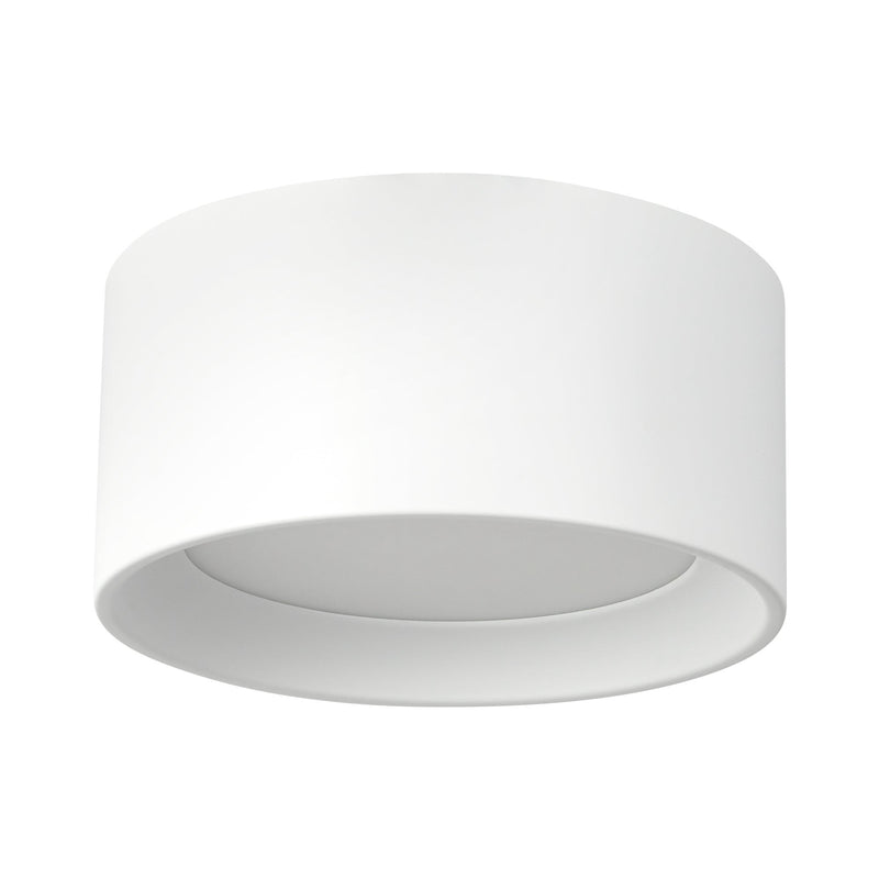 Uma 7" Short Semi-Flush Mount in White