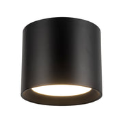 Uma 7" Tall Semi-Flush Mount in Black