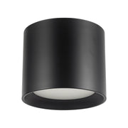 Uma 7" Tall Semi-Flush Mount in Black