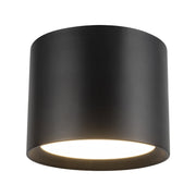 Uma 9" Semi-Flush Mount in Black