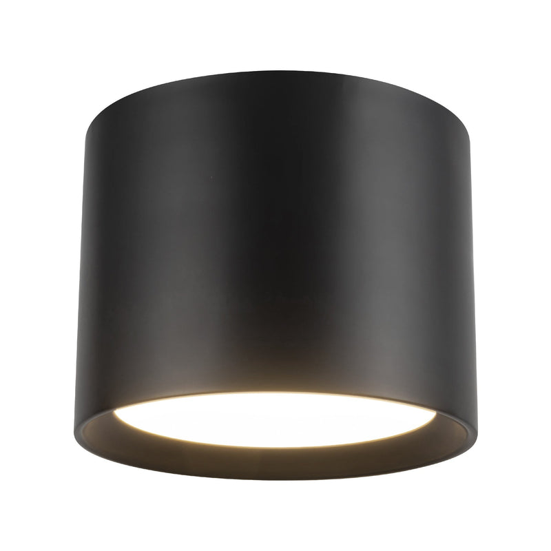 Uma 9" Semi-Flush Mount in Black