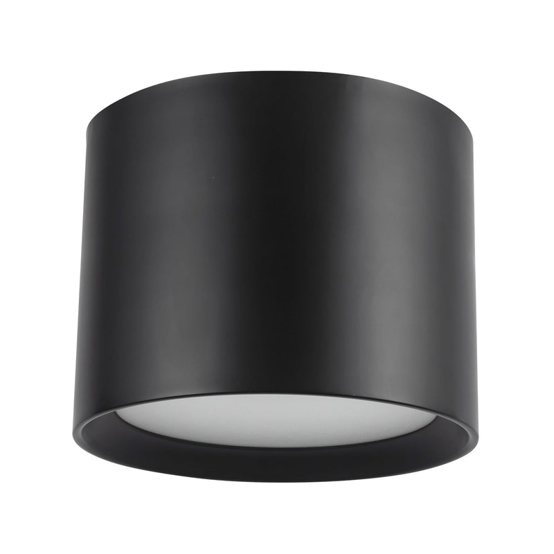 Uma 9" Semi-Flush Mount in Black
