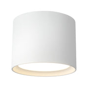Uma 9" Semi-Flush Mount in White