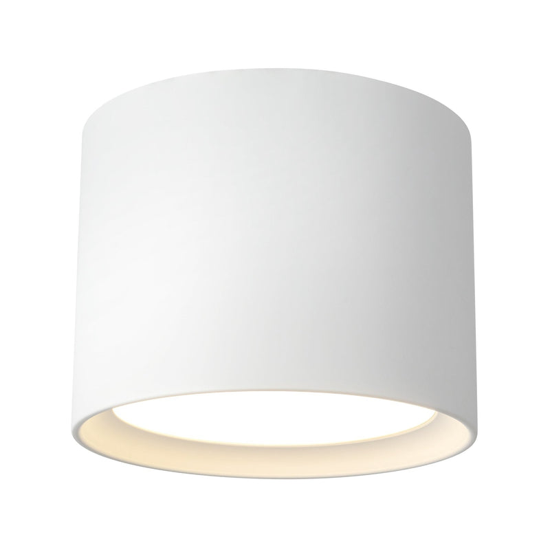 Uma 9" Semi-Flush Mount in White