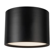 Uma 15" Semi-Flush Mount in Black