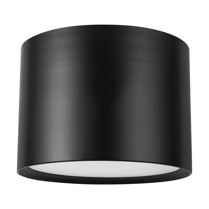 Uma 15" Semi-Flush Mount in Black