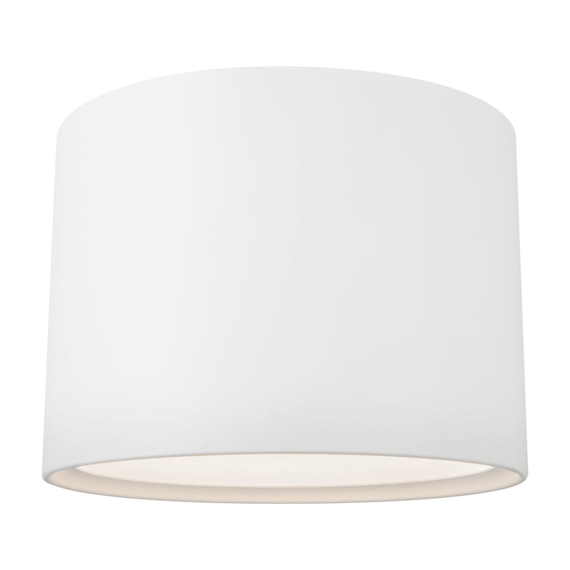 Uma 15" Semi-Flush Mount in White