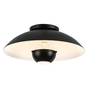 Umbra 14" Semi-Flush Mount (5" Height) in Black