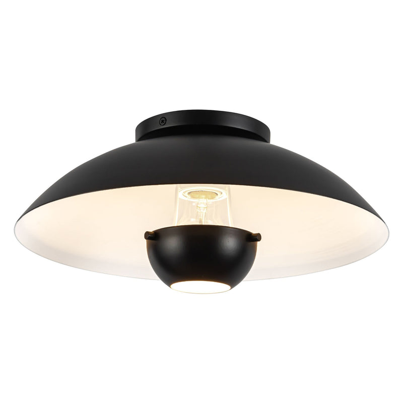 Umbra 14" Semi-Flush Mount (5" Height) in Black
