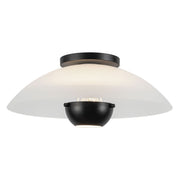 Umbra 14" Semi-Flush Mount (5" Height) in Black
