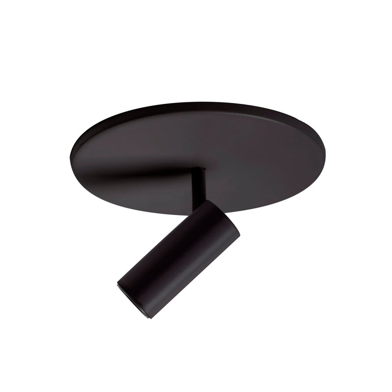 Downey 1" Semi-Flush Mount in Black