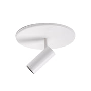 Downey 1" Semi-Flush Mount in White