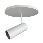 Downey 2" Semi-Flush Mount, 4.4" Diameter in White