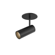 Downey 2" Semi-Flush Mount, 2.4" Diameter in Black