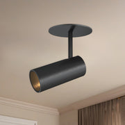 Downey 2" Semi-Flush Mount, 2.4" Diameter in Black