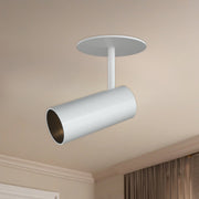 Downey 2" Semi-Flush Mount, 2.4" Diameter in White