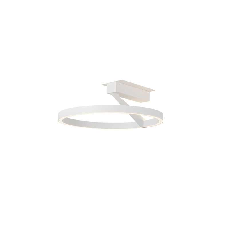 Roda 16" Semi-Flush Mount in White